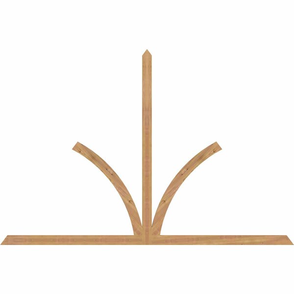 Ekena Millwork Richland Timber Gable Bracket, Western Red Cedar, 108"W x 72"H x 1 1/2"D x 3 1/2"F, 16/12 Pitch GBW108X72X0204RIC00SWR - main